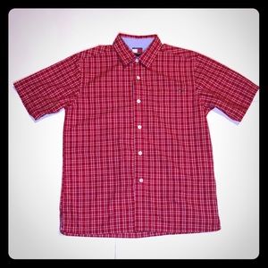 Red Plaid Tommy Hilfiger Short Sleeve Button Down